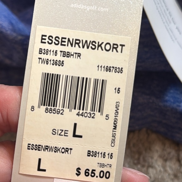 NEW Adidas skirt skort blue women’s large athletic tennis golf pickleball casual - Picture 8 of 8